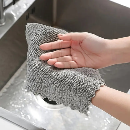 Paño de limpieza de fibra suave con carbón de bambú