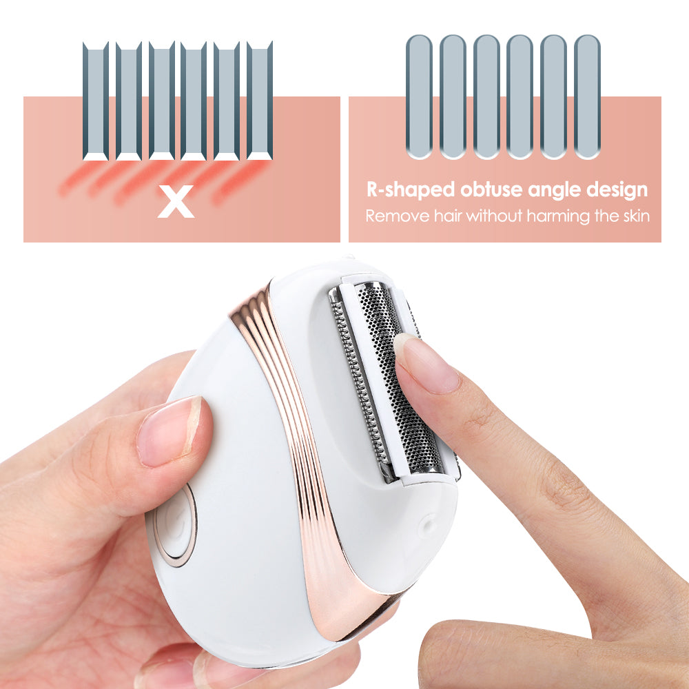 Nueva afeitadora eléctrica blanca para mujer