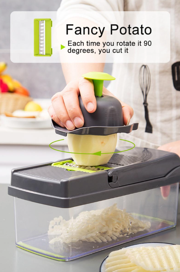 15-In-1 Vegetable Fruit Chopper Cutter Food Onion