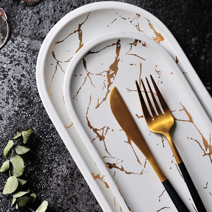 Plato para pescado de estilo nórdico: plato de cerámica creativa
