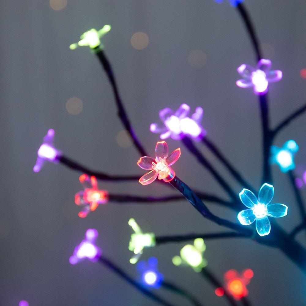 Lámpara LED con forma de cerezo en flor para decoración de interiores