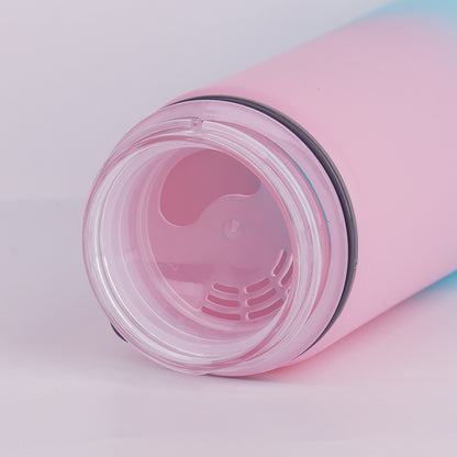Vaso deportivo portátil de gran capacidad con diseño degradado