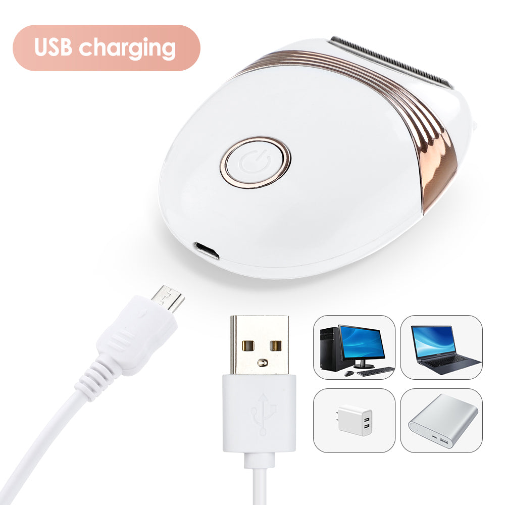Nueva afeitadora eléctrica blanca para mujer