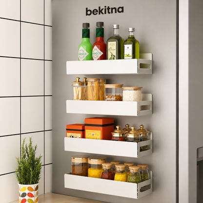BIETCR Magnetic Spice Rack Organizer For Refrigerator