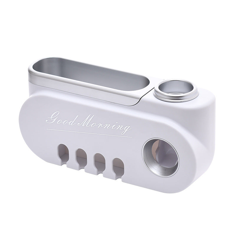 Juego creativo de soporte para cepillos de dientes y exprimidor de pasta de dientes