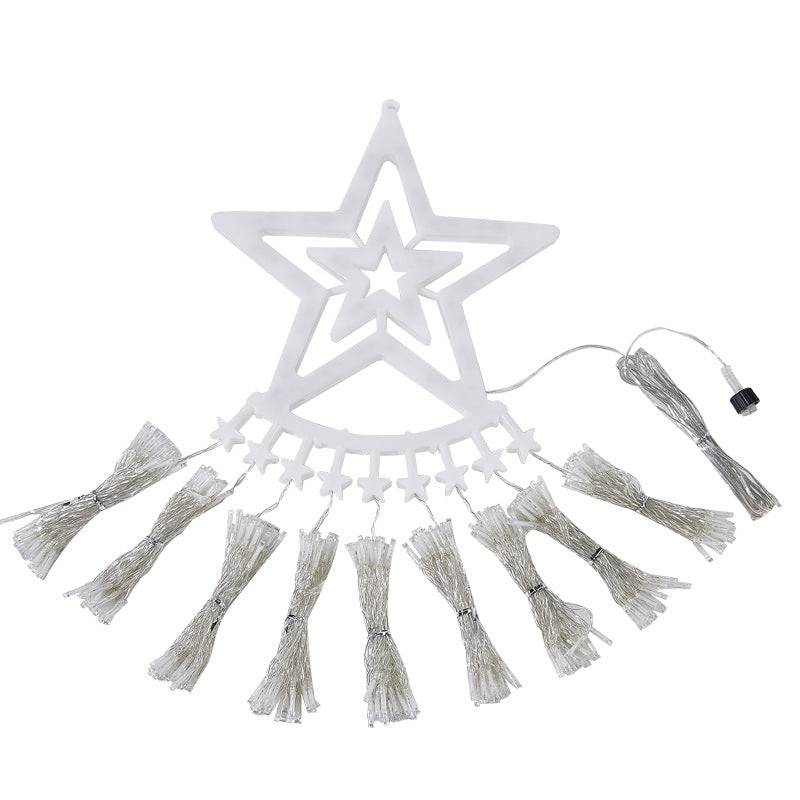 Luces LED de cascada con diseño de estrellas para exteriores (29 V, impermeables)