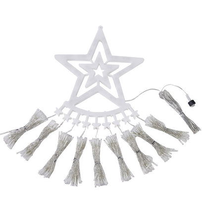 Luces LED de cascada con diseño de estrellas para exteriores (29 V, impermeables)