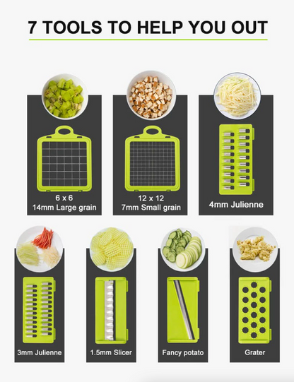 15-In-1 Vegetable Fruit Chopper Cutter Food Onion