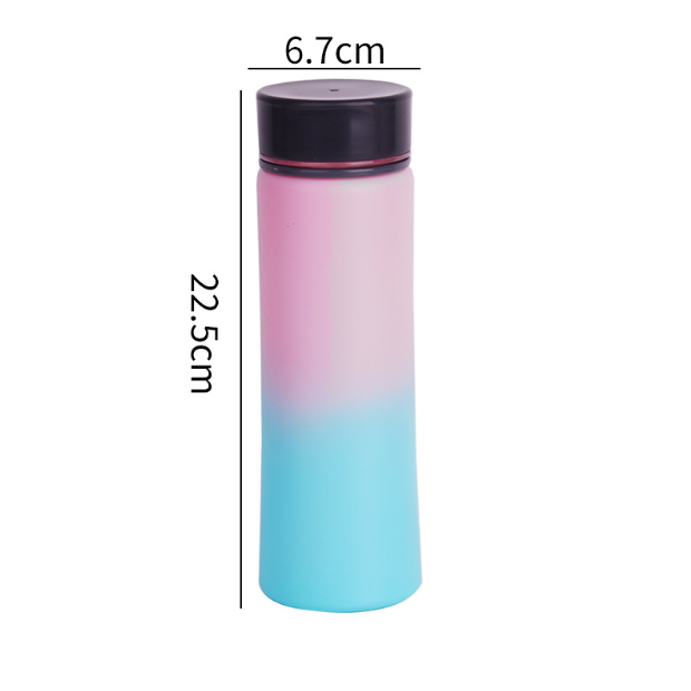 Vaso deportivo portátil de gran capacidad con diseño degradado