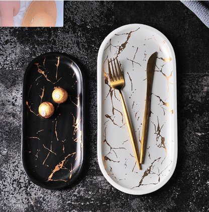 Plato para pescado de estilo nórdico: plato de cerámica creativa
