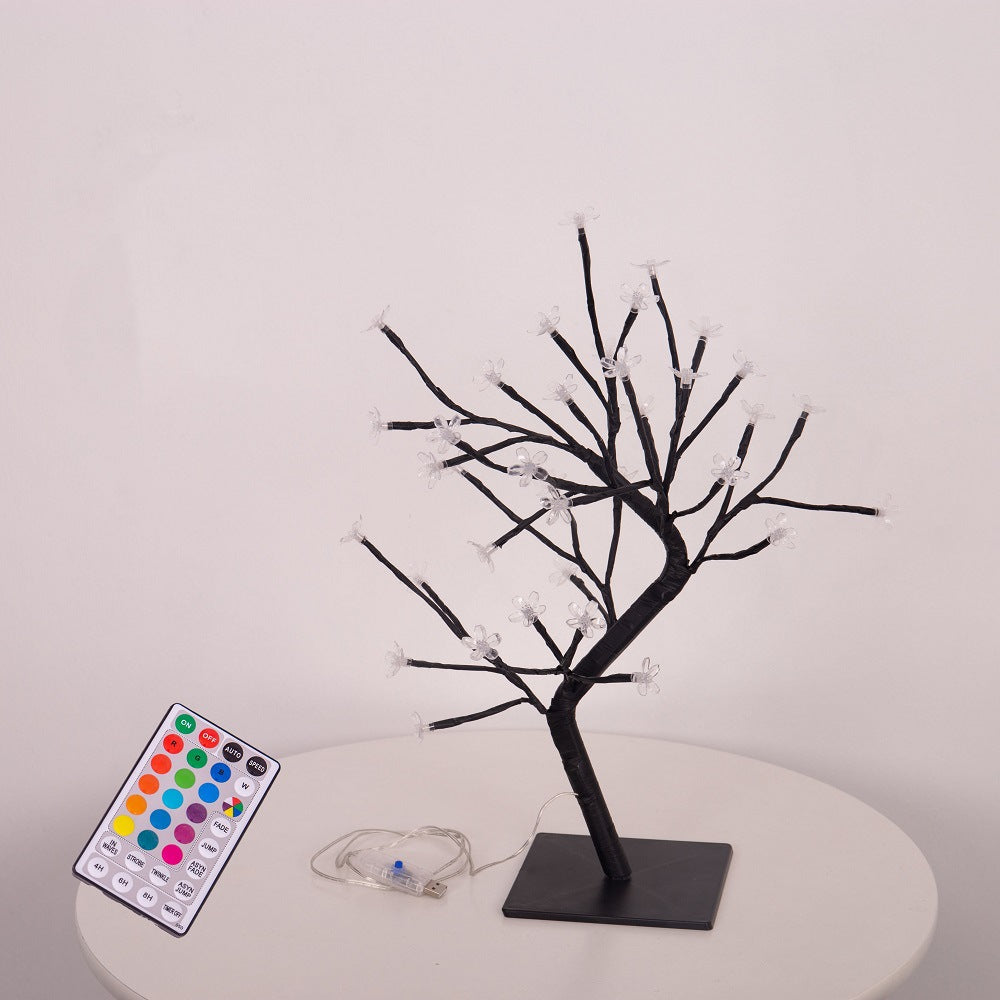 Lámpara LED con forma de cerezo en flor para decoración de interiores