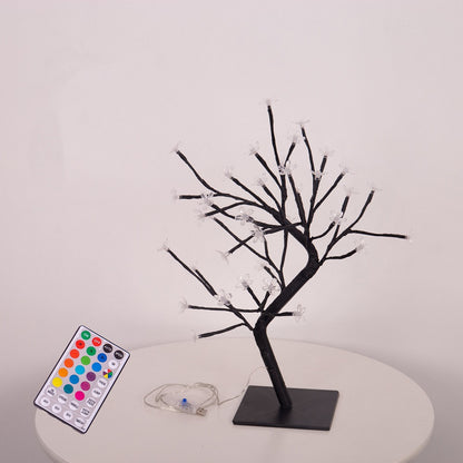 Lámpara LED con forma de cerezo en flor para decoración de interiores