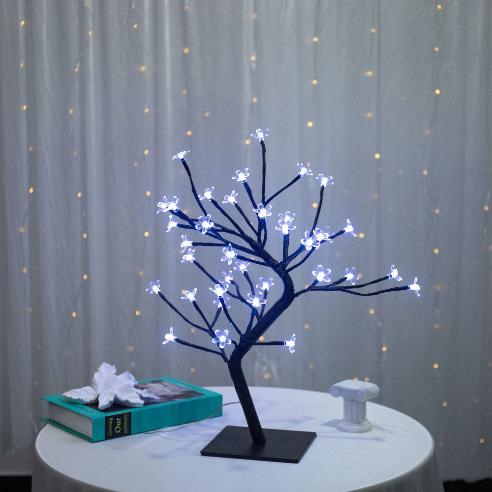 Lámpara LED con forma de cerezo en flor para decoración de interiores