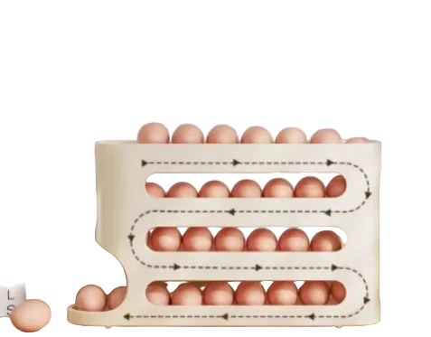 Caja de Almacenamiento de Huevos Deslizante